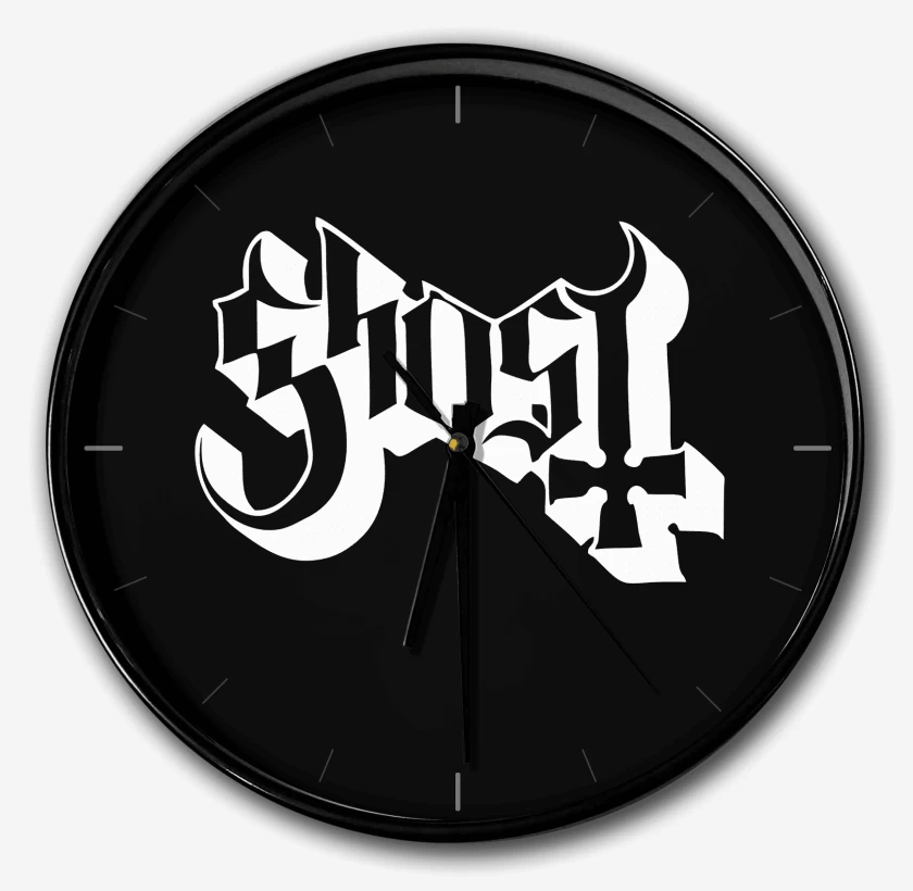 Reloj Negro de Ghost Logo