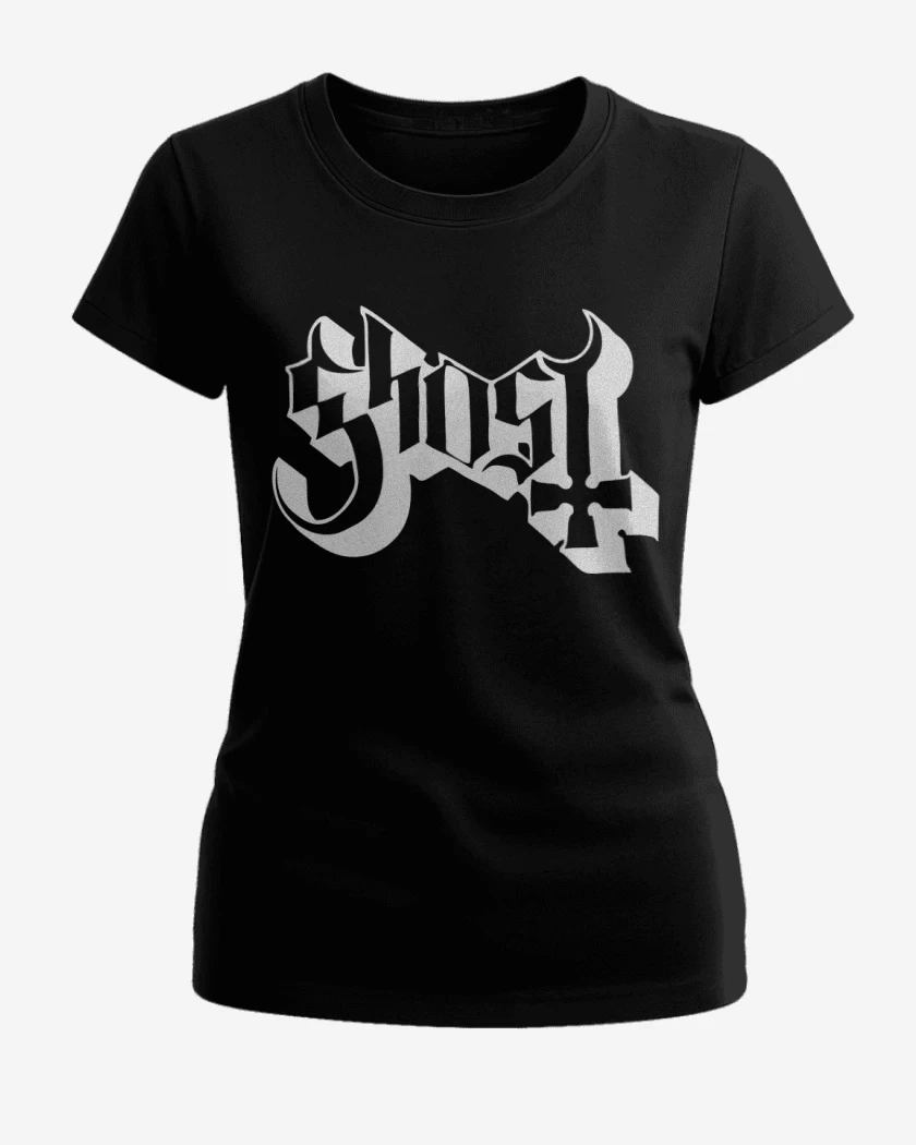 Polera de Mujer Negro de Ghost Logo