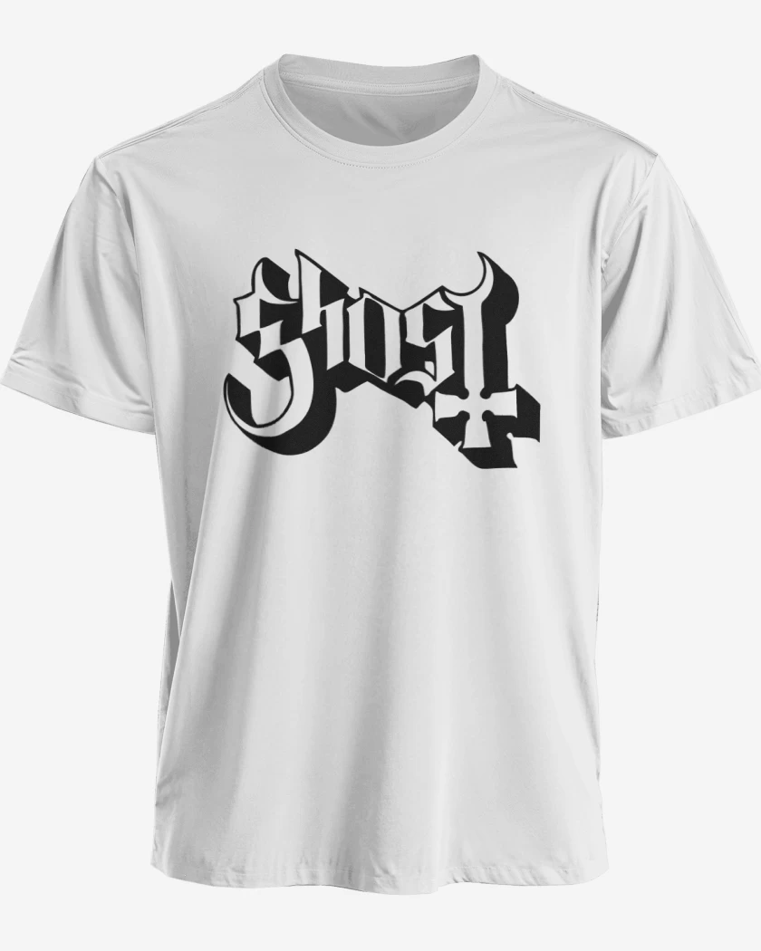 Polera Ghost Logo Blanco