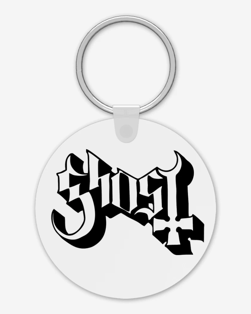 Llavero Ghost Logo Blanco