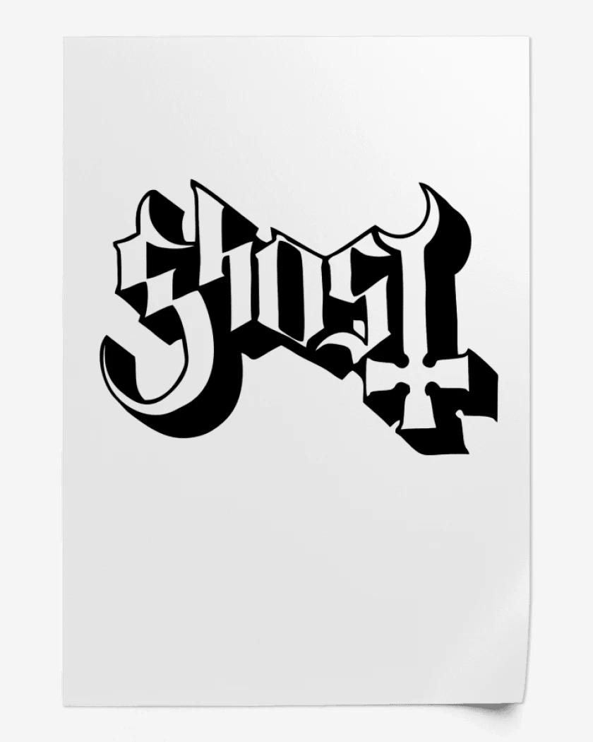 Print Ghost Logo Blanco