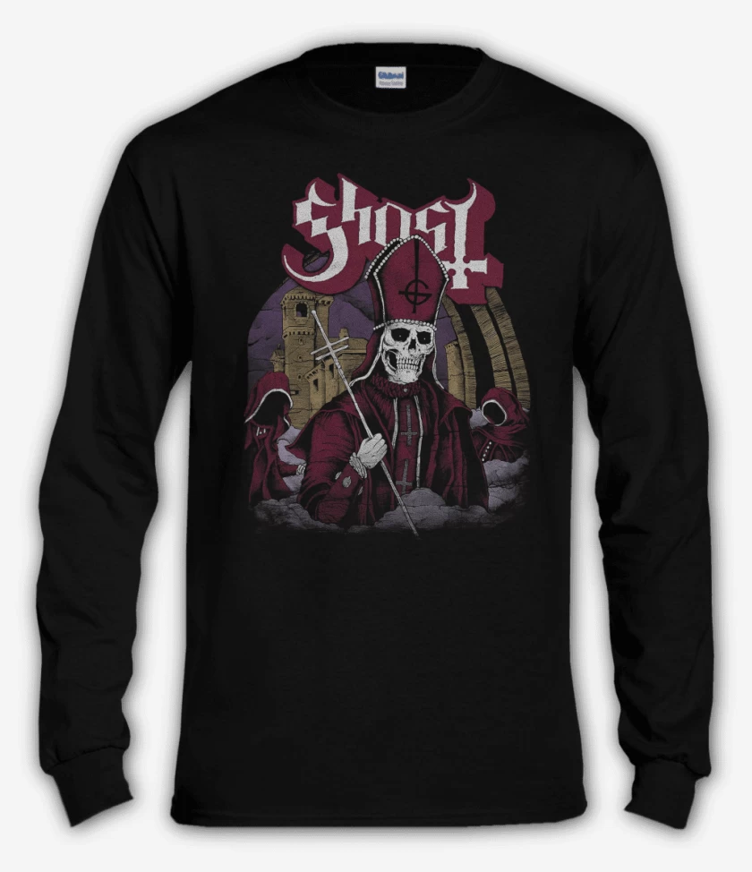 Polera manga larga Negro de Ghost Secular Haze