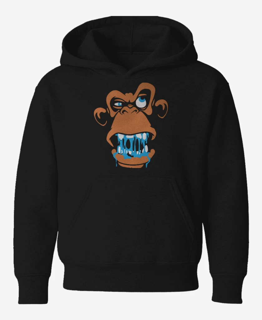 Poleron de niño Negro de Gorila 3