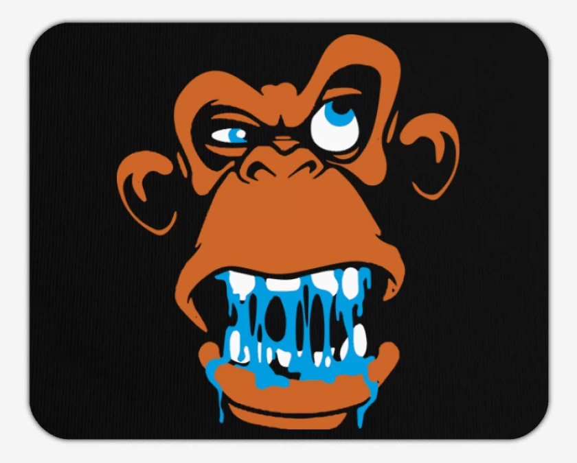 Mousepad Negro de Gorila 3