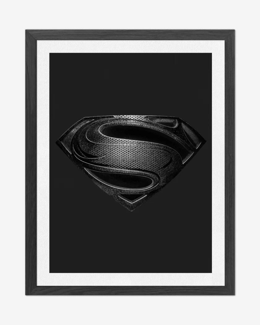 Cuadro decorativo Negro de Superman black suit