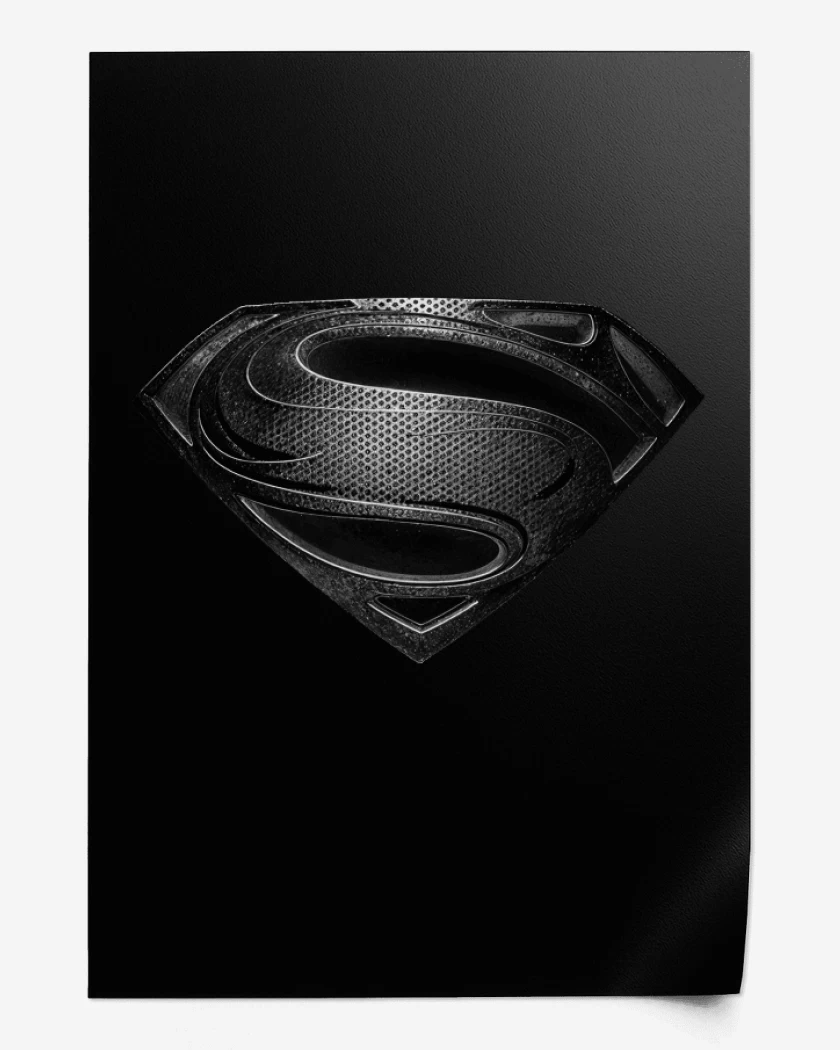 Print Superman black suit