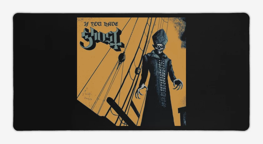 Mouse pad Gamer Negro de Ghost If You Have