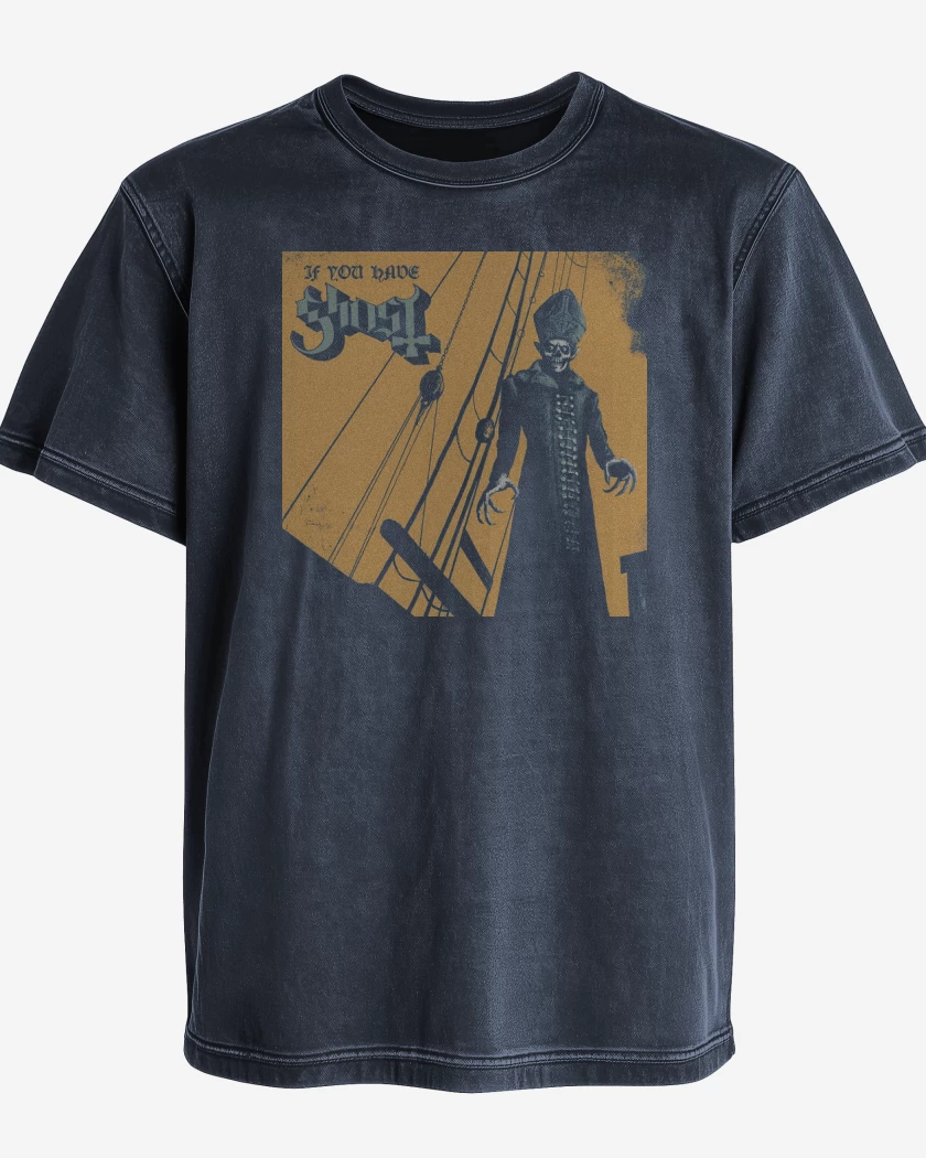 Polera desgastada Azul Marino de Ghost If You Have