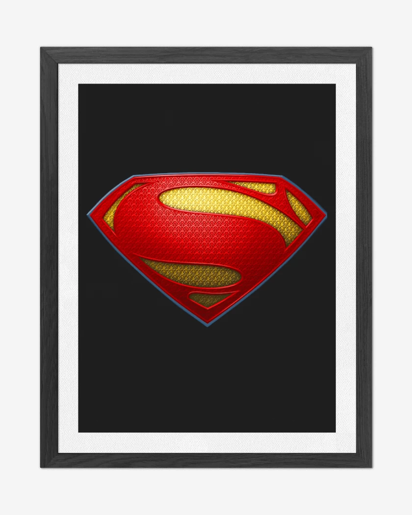 Cuadro decorativo Negro de Superman color