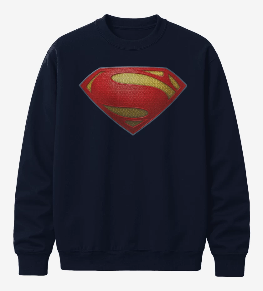 Poleron polo Azul Marino de Superman color
