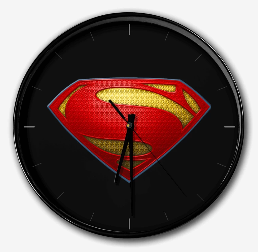 Reloj Negro de Superman color