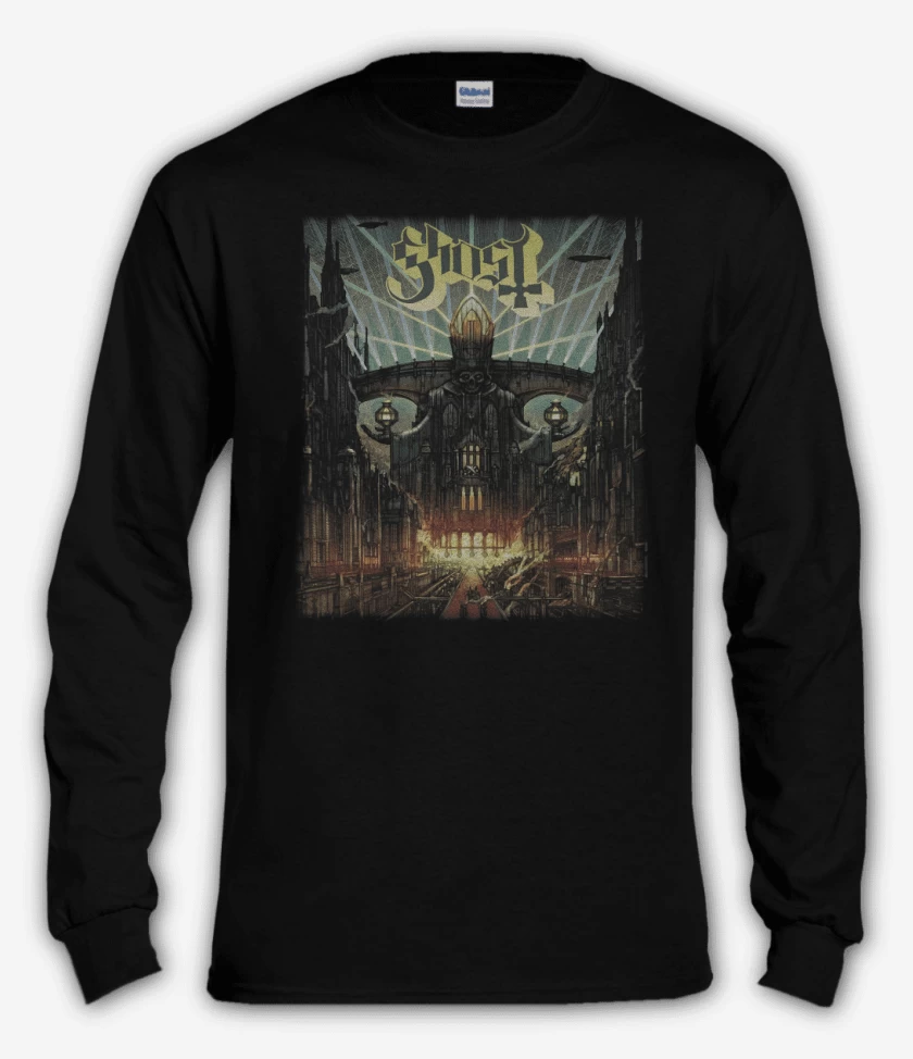 Polera manga larga Negro de Ghost Meliora
