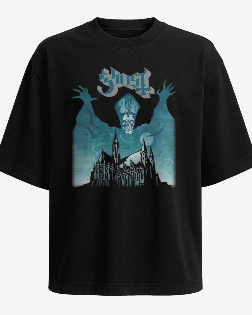 Polera Oversize Negro de Ghost Opus Eponymous