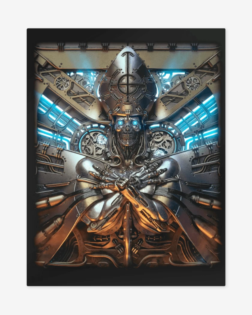 Print metalico Negro de Ghost Phantomime