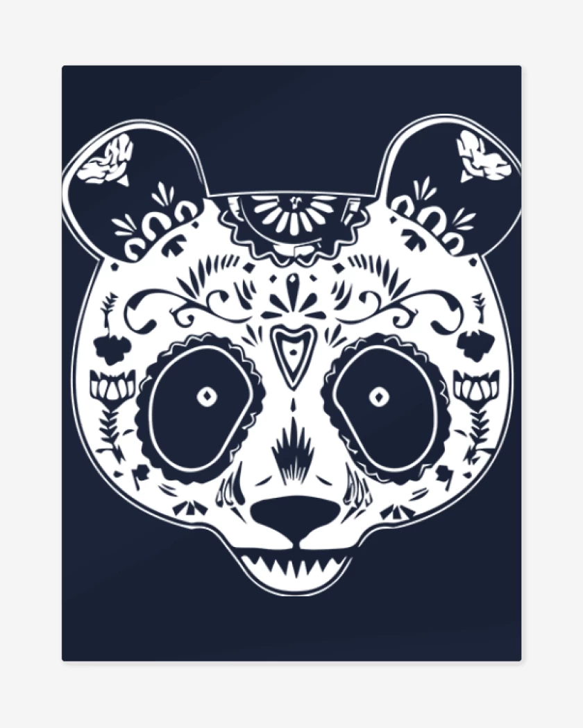 Print metalico Azul Marino de Panda