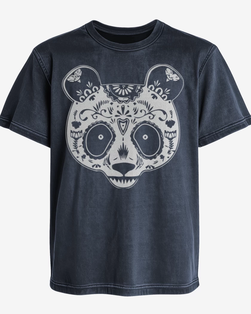 Polera desgastada Azul Marino de Panda