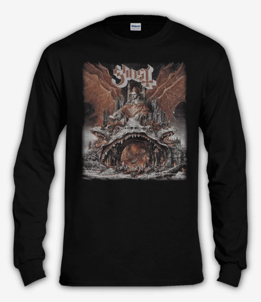 Polera manga larga Negro de Ghost Prequelle