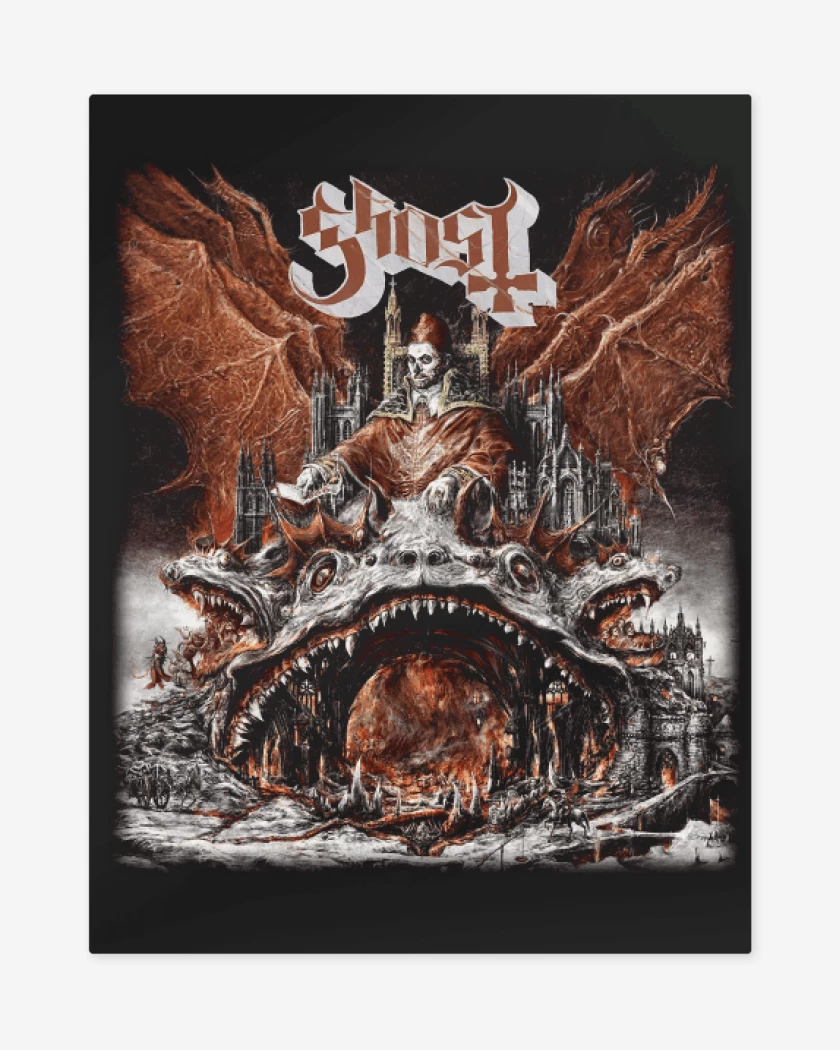 Print metalico Negro de Ghost Prequelle