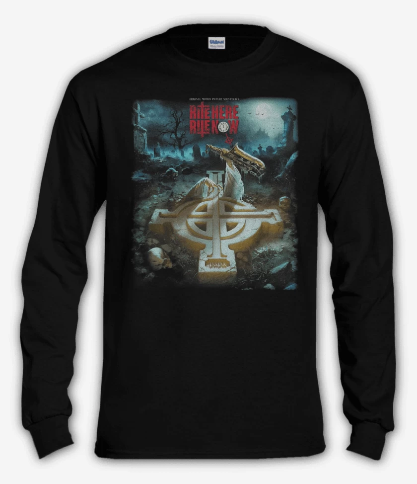 Polera manga larga Negro de Ghost Rite Here Rite Now OST