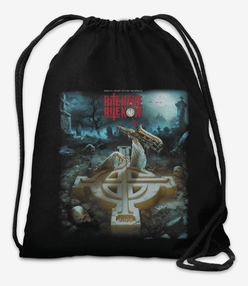 Mochila Negro de Ghost Rite Here Rite Now OST