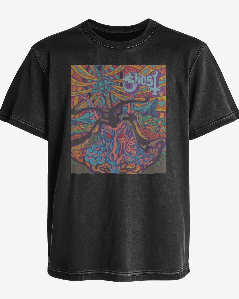 Polera desgastada Ghost Seven Inches Of Satanic Panic