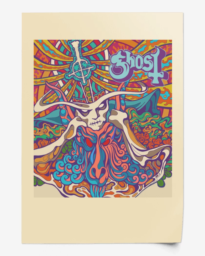 Print Ghost Seven Inches Of Satanic Panic