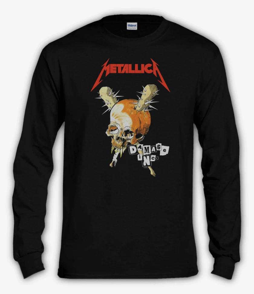 Polera manga larga Negro de Damage Inc