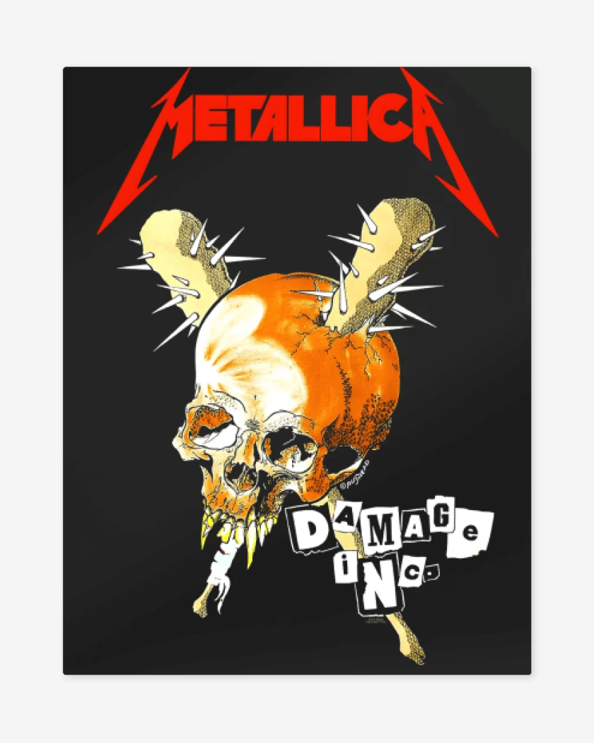 Print metalico Damage Inc