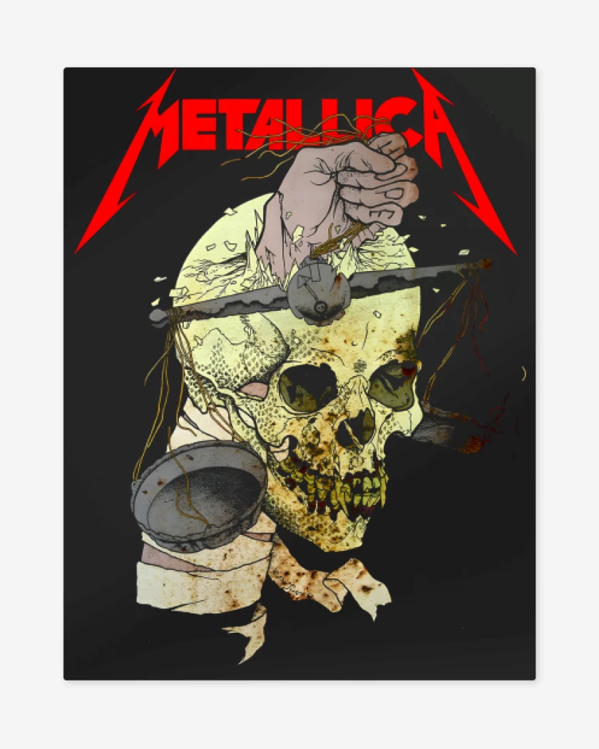 Print metalico Negro de Harvester of Sorrow