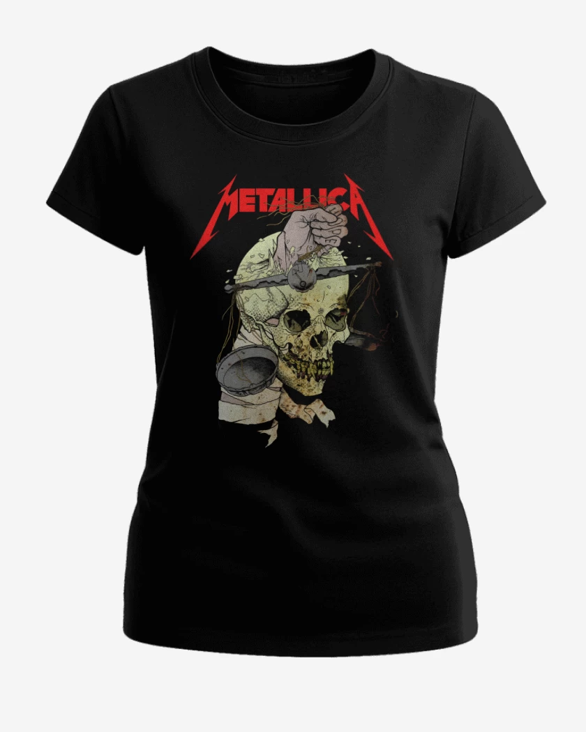 Polera de Mujer Negro de Harvester of Sorrow