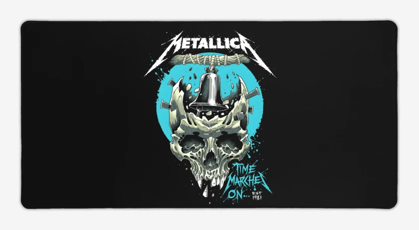 Mouse pad Gamer Negro de Times Marches On