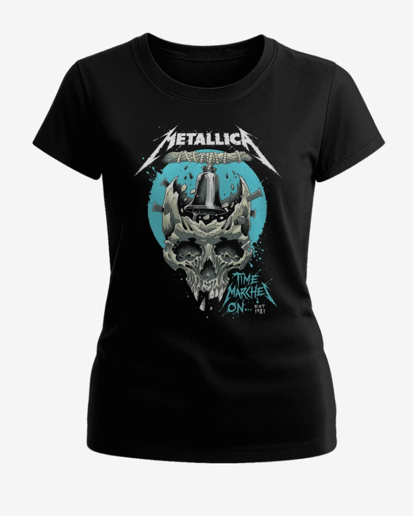 Polera de Mujer Negro de Times Marches On