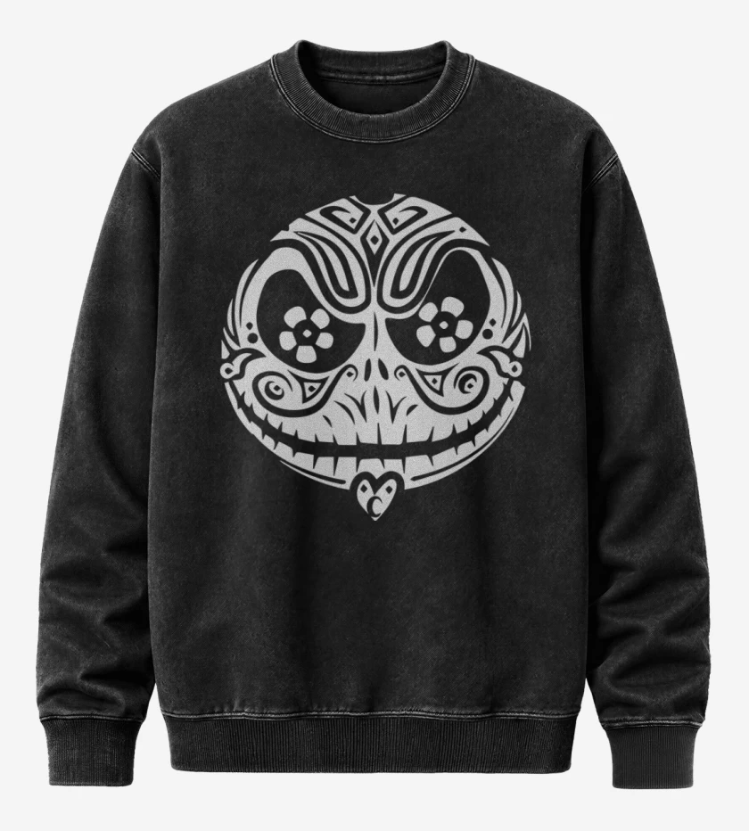 Poleron Polo Acid Wash Negro de Jack