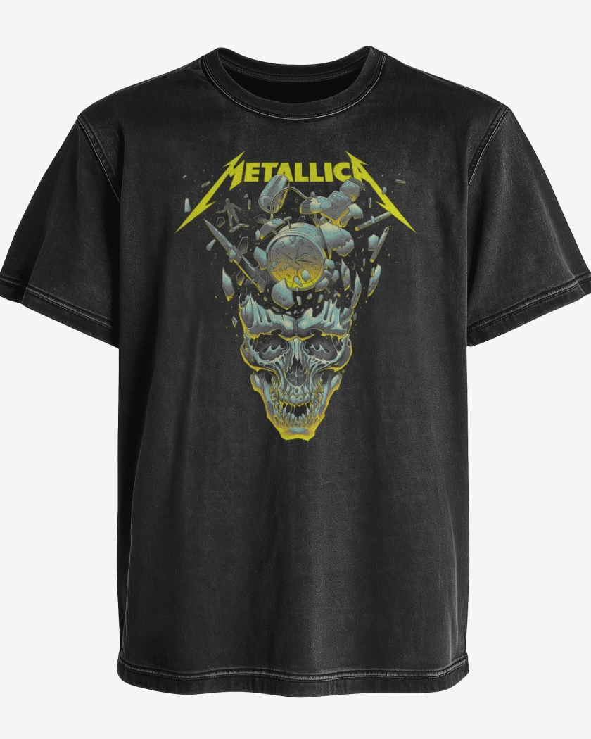 Polera desgastada Negro de Time