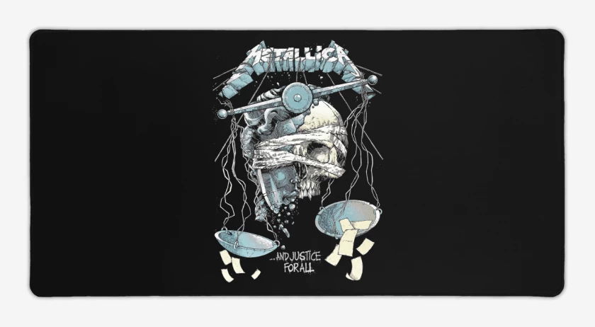 Mouse pad Gamer Negro de Justicia Para Todos