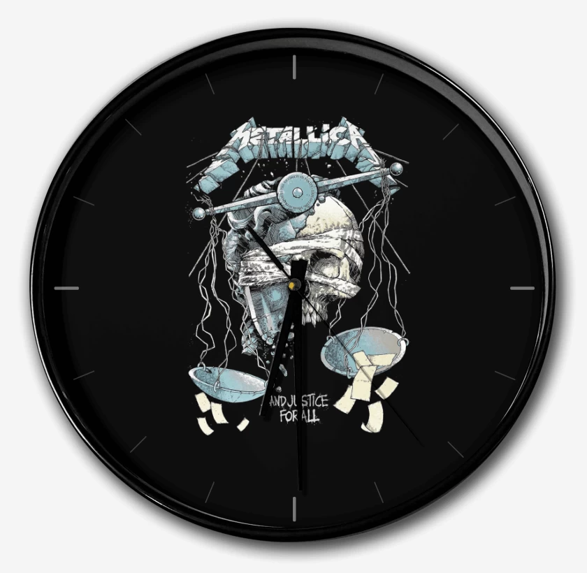 Reloj Negro de Justicia Para Todos