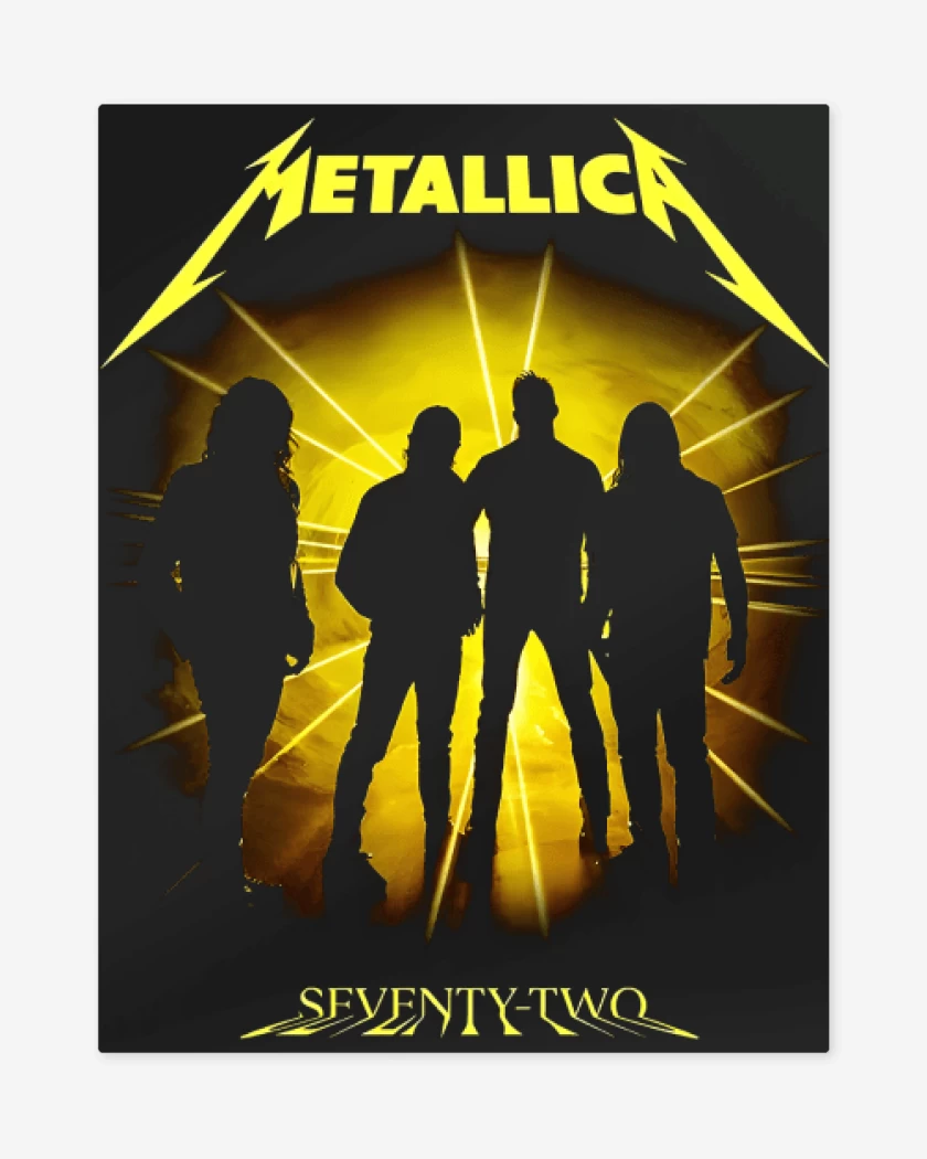 Print metalico Negro de Seventy Two