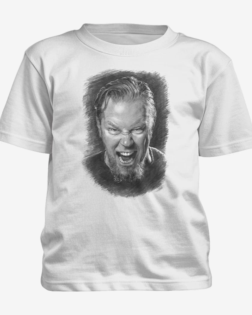 Polera de niño Blanco de James Hetfield
