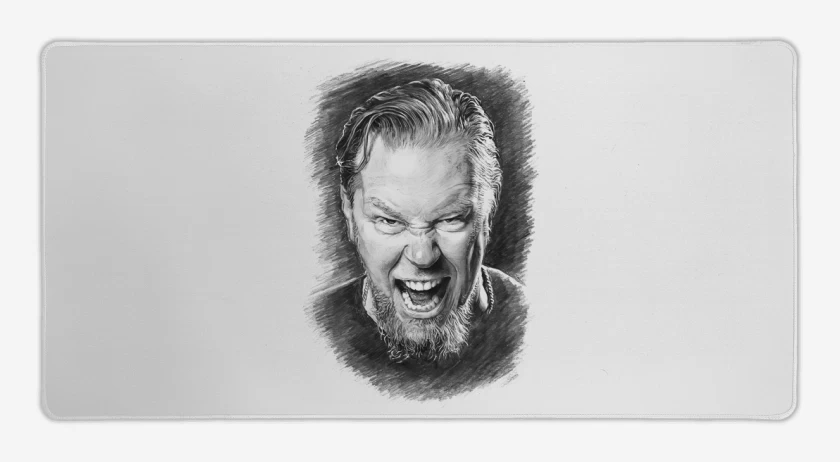 Mouse pad Gamer Blanco de James Hetfield