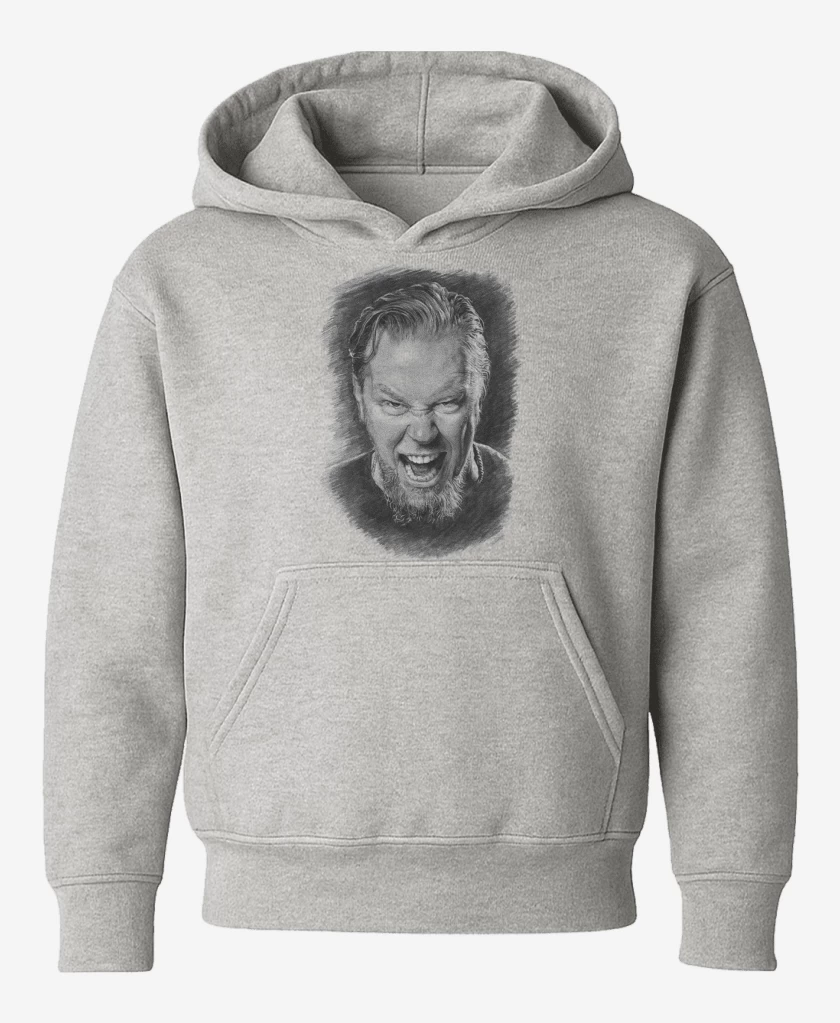 Poleron de niño Gris Melange de James Hetfield