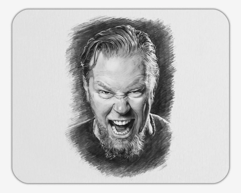 Mousepad Blanco de James Hetfield