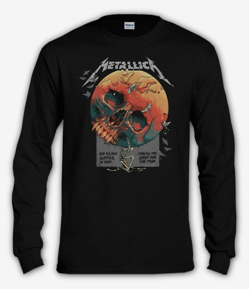 Polera manga larga Negro de Atlas Rise