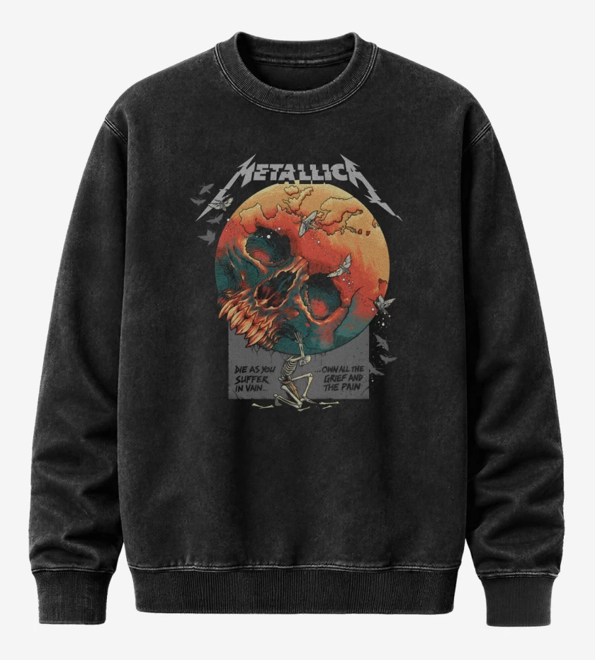 Poleron Polo Acid Wash Negro de Atlas Rise