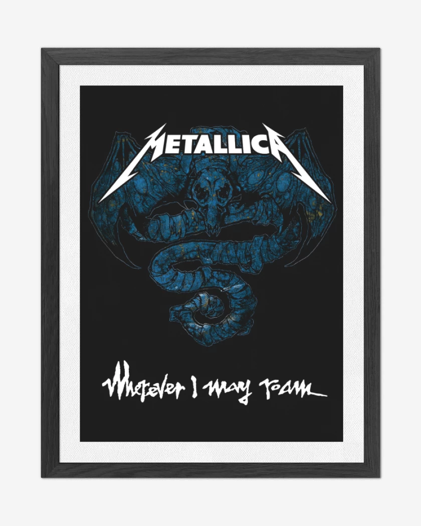 Cuadro decorativo Negro de Wherever I May Roam