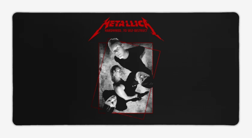 Mouse pad Gamer Negro de Metallica 2016