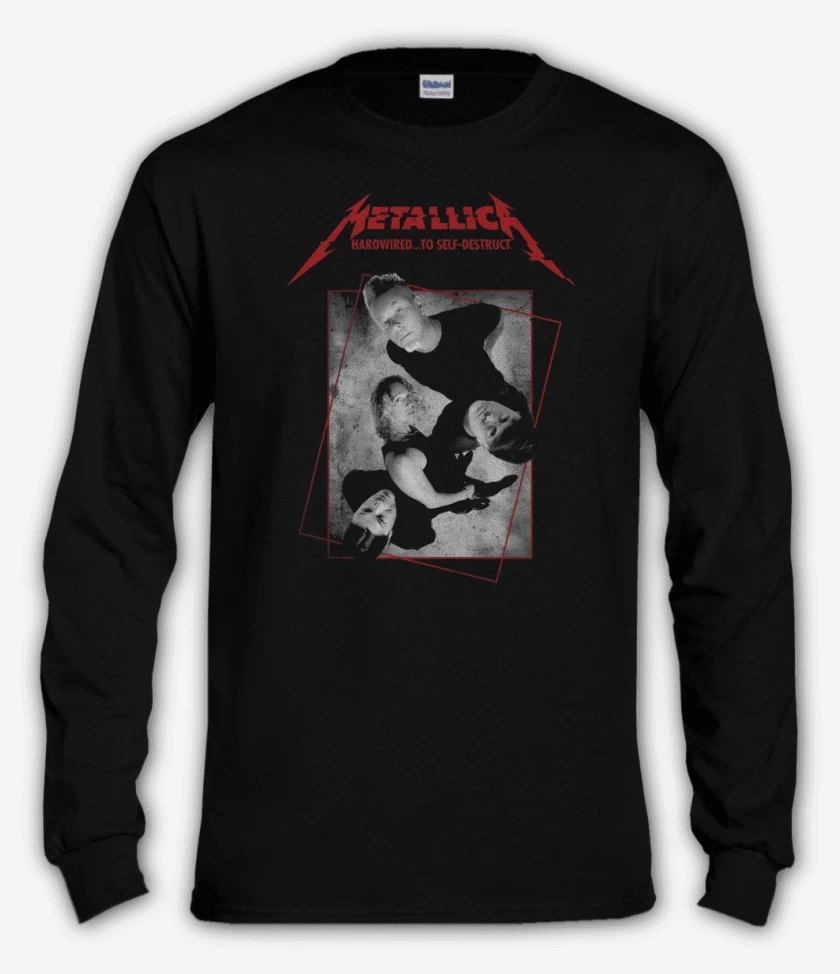 Polera manga larga Negro de Metallica 2016