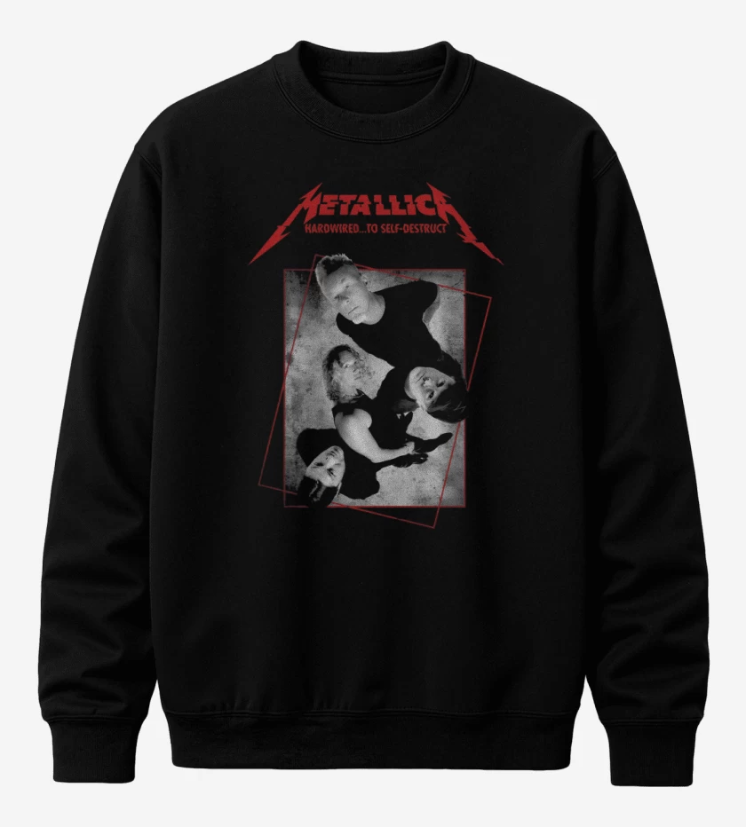 Poleron polo Negro de Metallica 2016