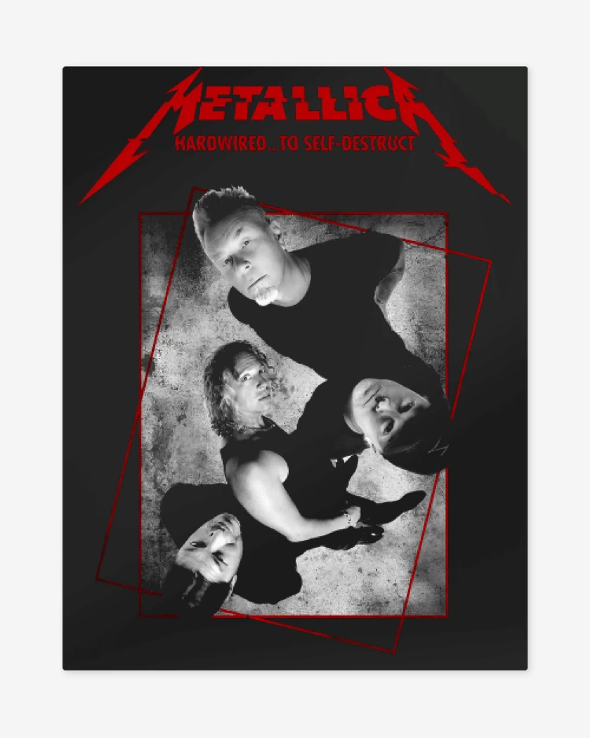 Print metalico Negro de Metallica 2016