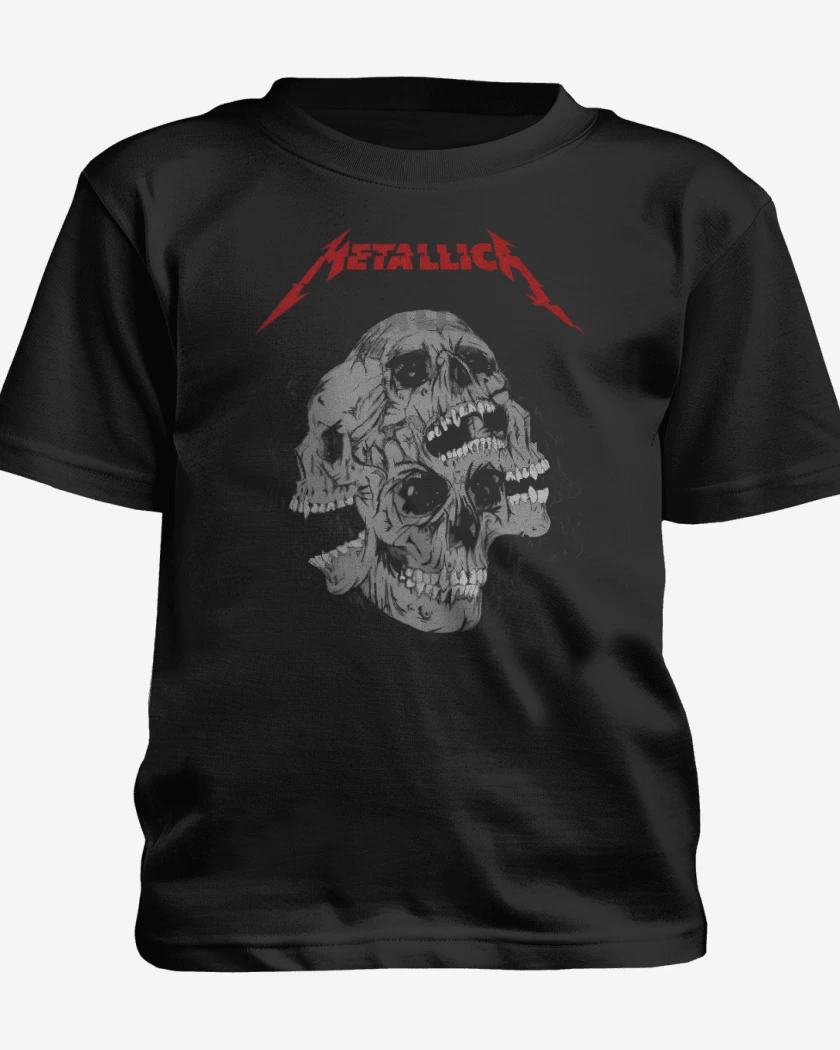 Polera de niño Negro de Skulls