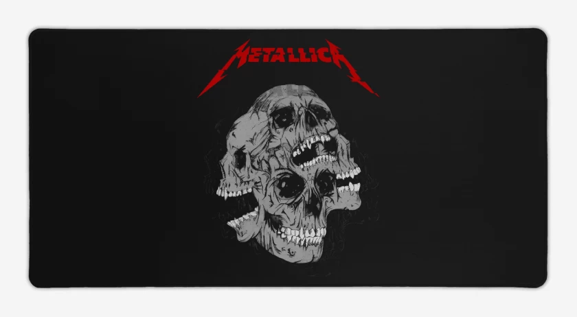 Mouse pad Gamer Negro de Skulls